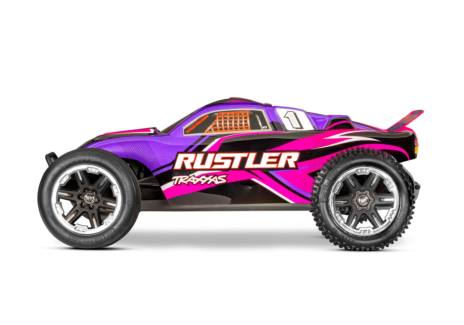37254-8 Rustler 2WD HD w/USB-C PINK