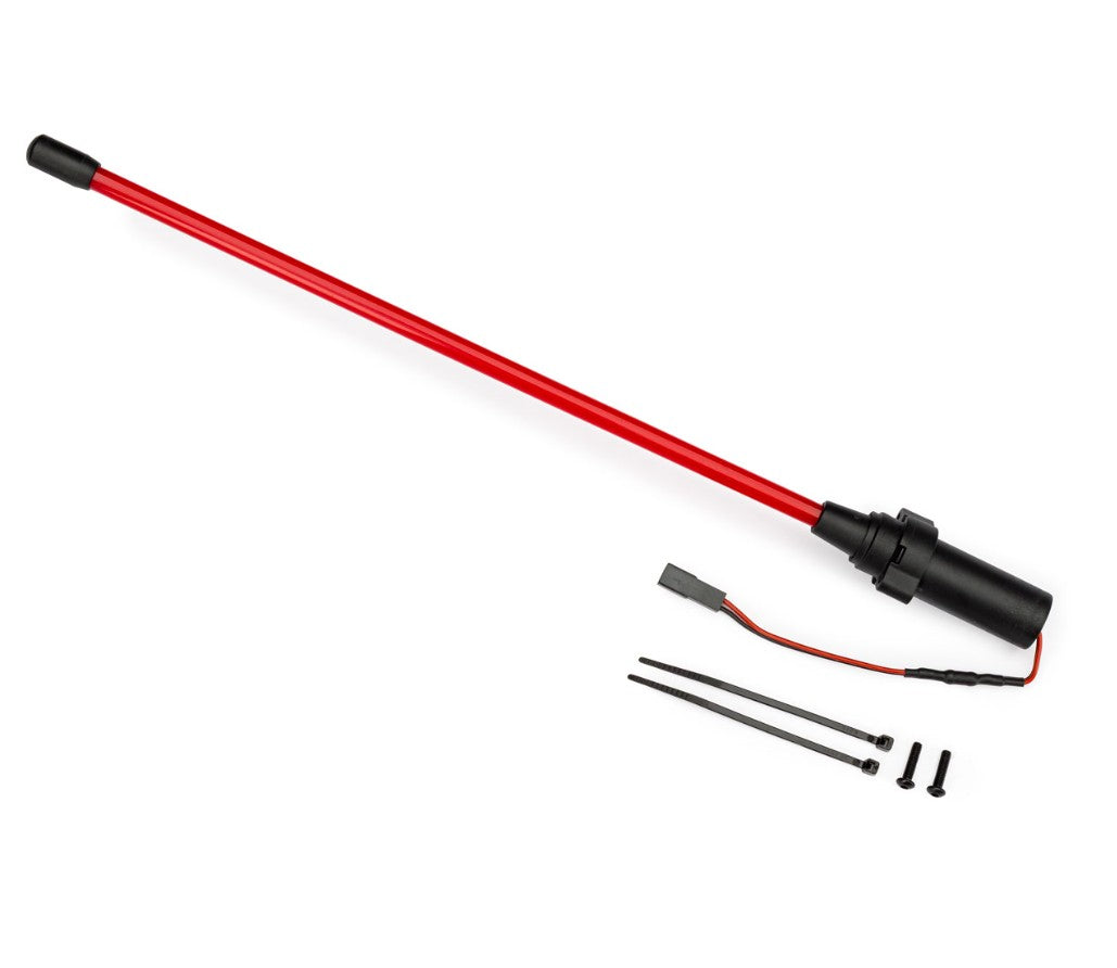 10992 Traxxas Red LED Whip Light w/ Flex-Tech Mount