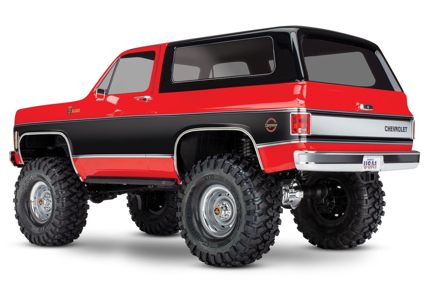 82276-4 TRX-4 1979 K-5 Blazer 1/10 Scale Trail Crawler Clipless Orangeless body Red