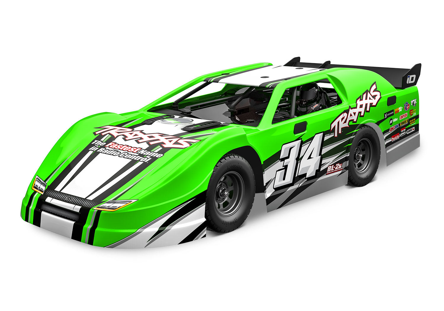 104364-74 Traxxas Slash Late Model BL-2s Green