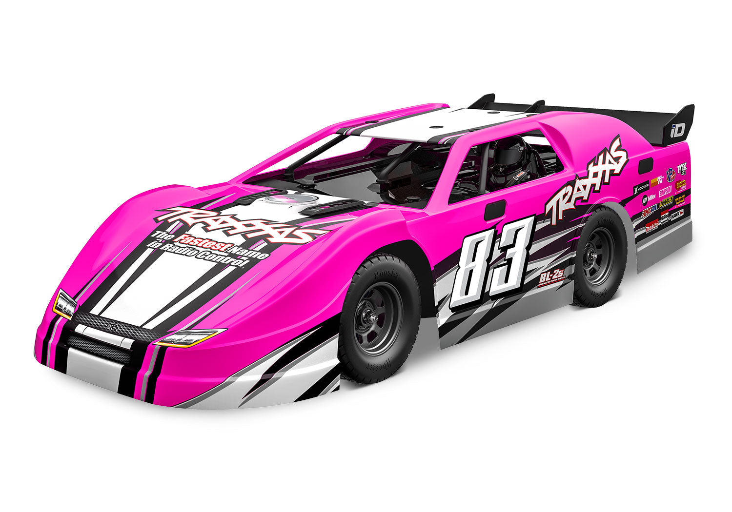 104364-74 Traxxas Slash Late Model BL-2s Pink