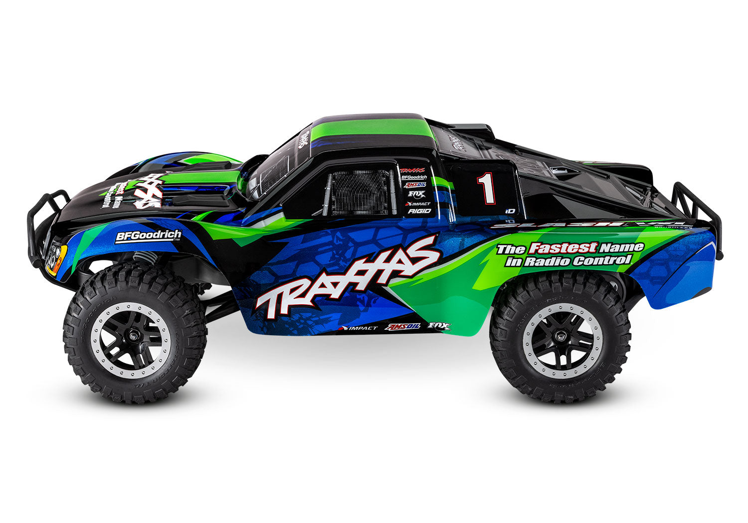 58276-74 Slash VXL 1/10 scale 2WD short course truck Green Clipless Body
