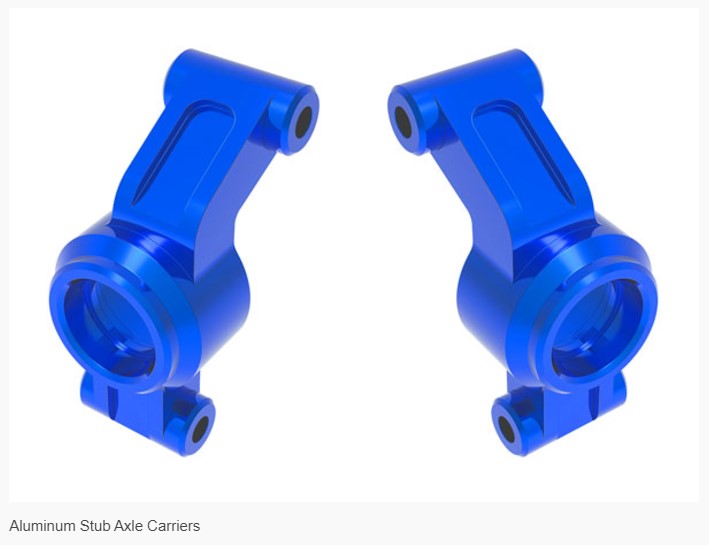 10751 Stub Axle Carriers Alum BLUE