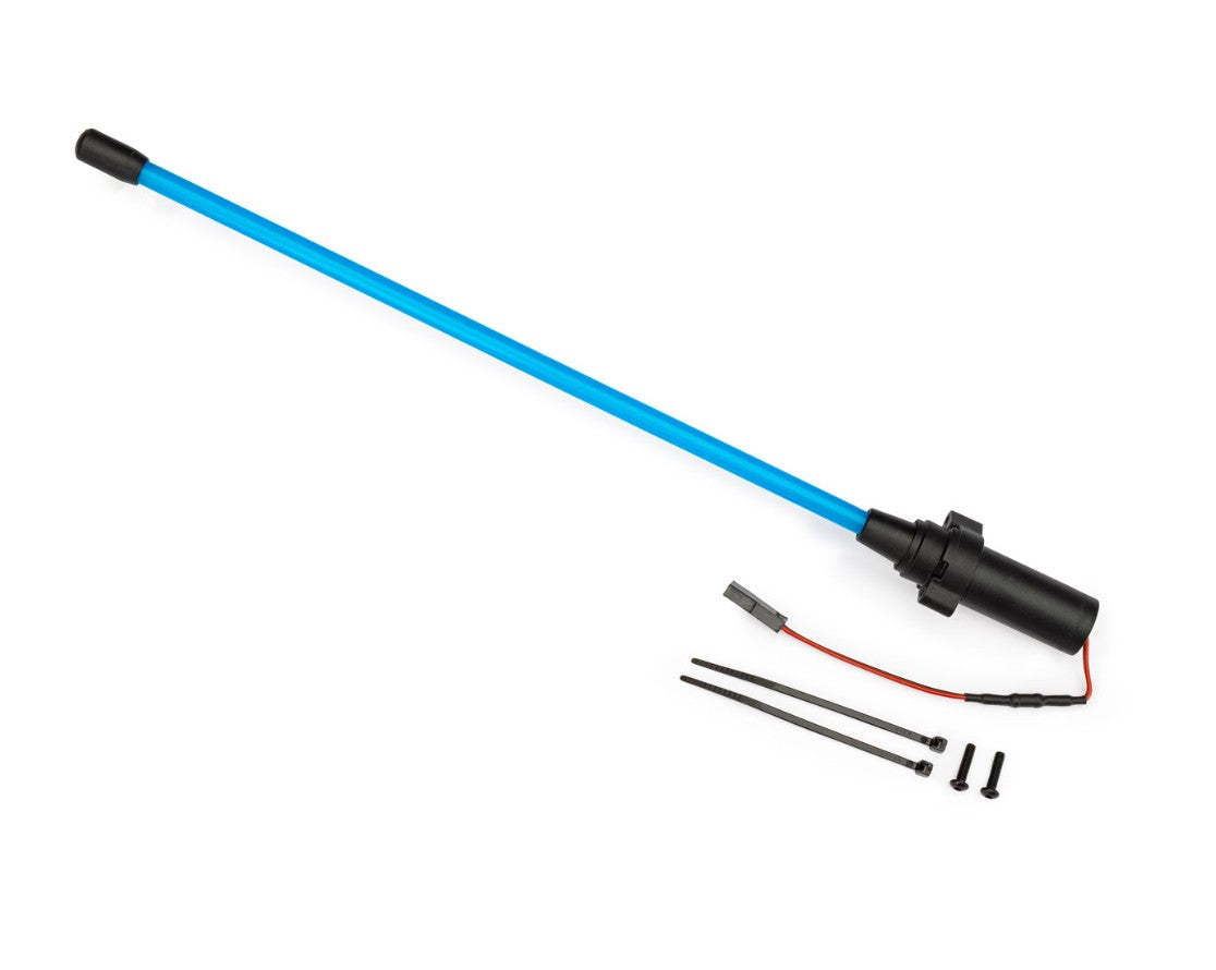 10992 Traxxas Blue LED Whip Light w/ Flex-Tech Mount
