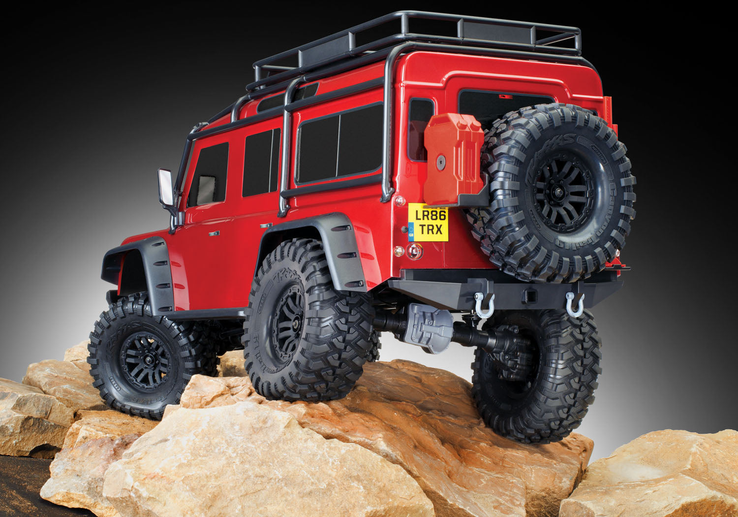 82256-4-RED TRX-4 Scale and Trail Defender Red Clipless Body